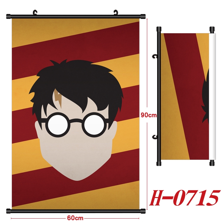 Harry Potter Anime Black Plastic Rod Canvas Painting 60X90CM H-0715