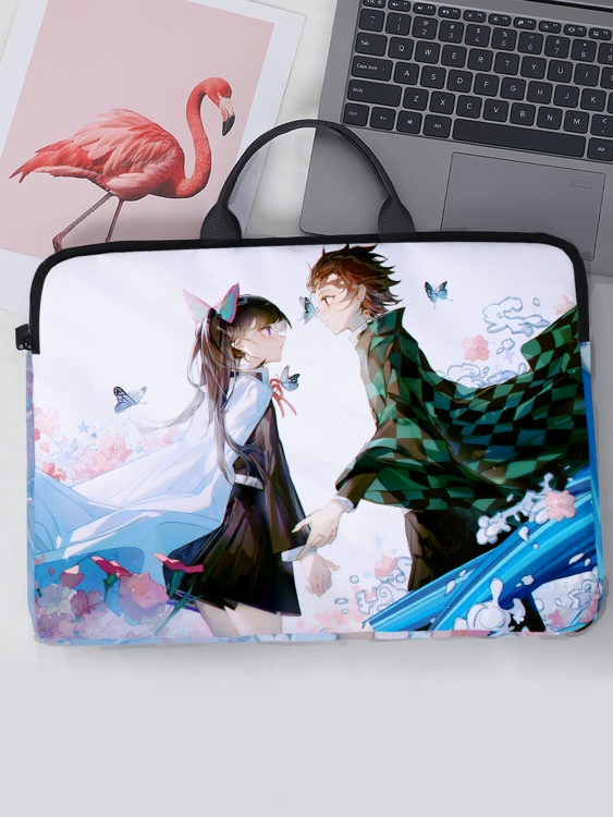 Demon Slayer Kimets  Anime computer liner bag 31x41cm