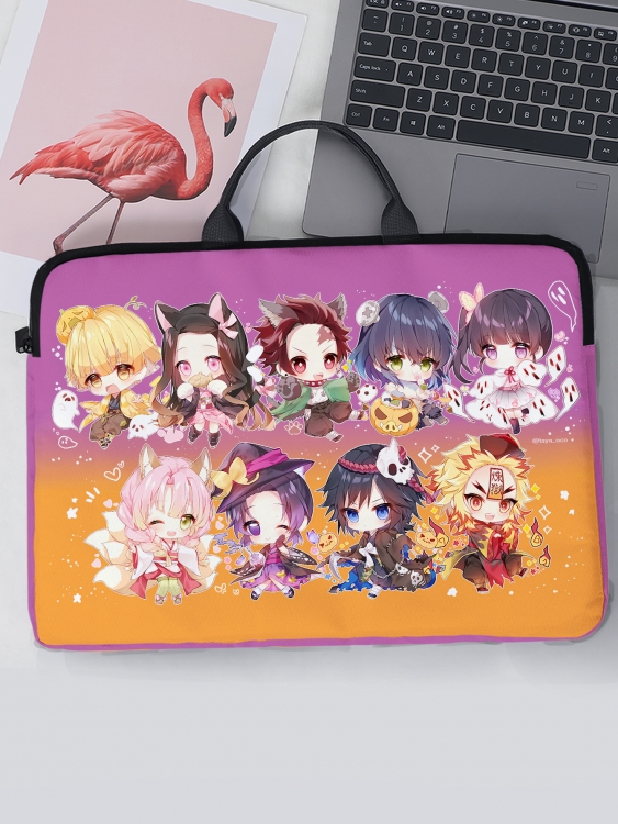 Demon Slayer Kimets  Anime computer liner bag 31x41cm