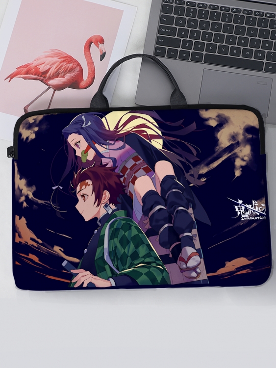 Demon Slayer Kimets  Anime computer liner bag 31x41cm