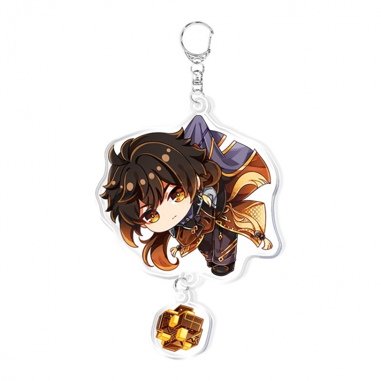 Genshin Impact Anime acrylic Pendant Key Chain  price for 5 pcs 11897