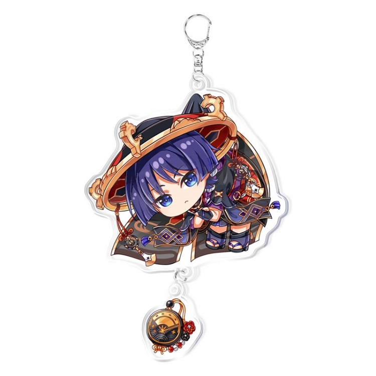 Genshin Impact Anime acrylic Pendant Key Chain  price for 5 pcs 11890