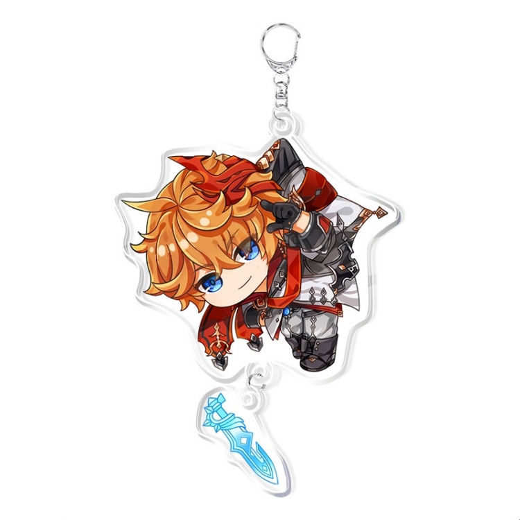 Genshin Impact Anime acrylic Pendant Key Chain  price for 5 pcs 11891