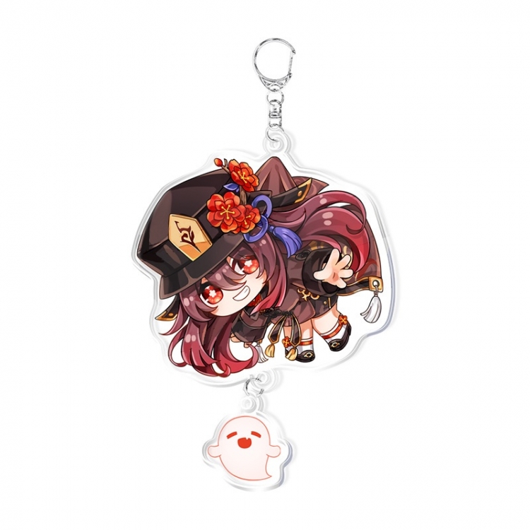 Genshin Impact Anime acrylic Pendant Key Chain  price for 5 pcs 11892