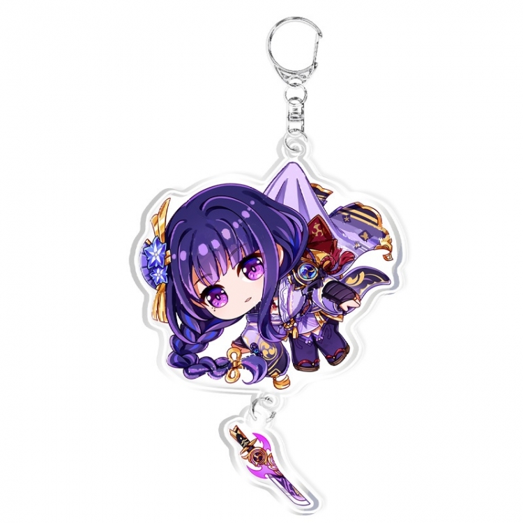 Genshin Impact Anime acrylic Pendant Key Chain  price for 5 pcs 11886