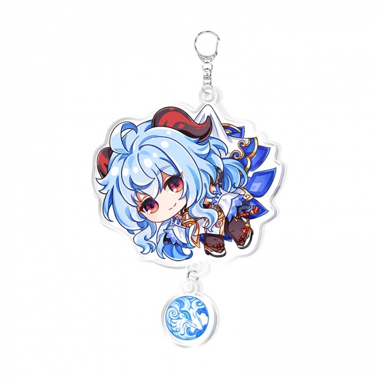 Genshin Impact Anime acrylic Pendant Key Chain  price for 5 pcs 11887