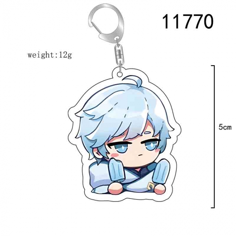 Genshin Impact Anime acrylic Key Chain  price for 5 pcs 11770