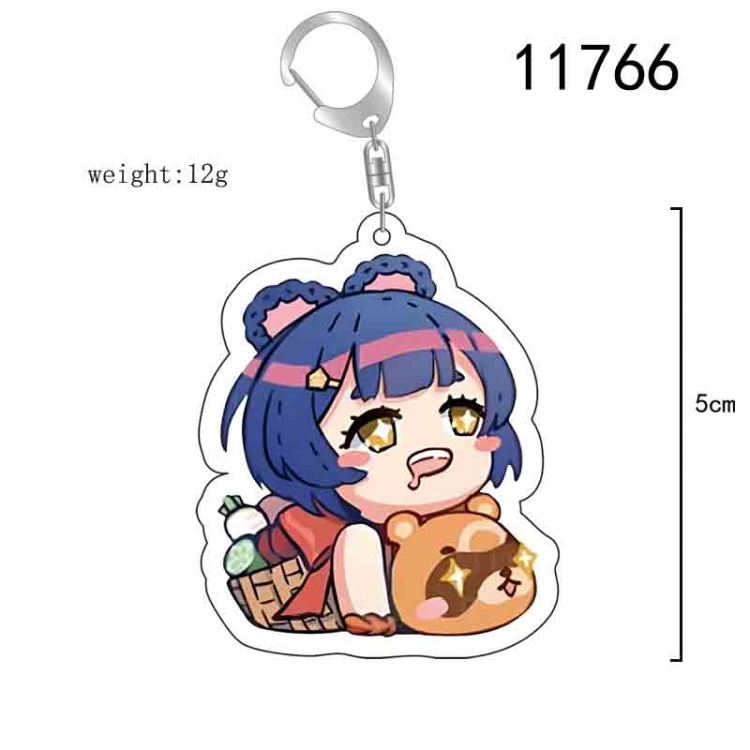 Genshin Impact Anime acrylic Key Chain  price for 5 pcs 11766