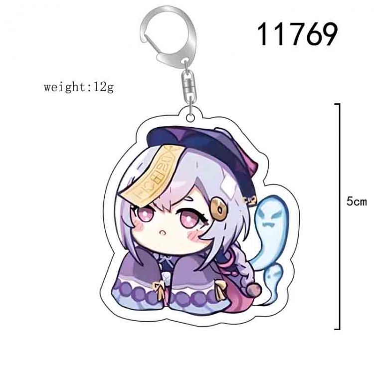 Genshin Impact Anime acrylic Key Chain  price for 5 pcs 11769