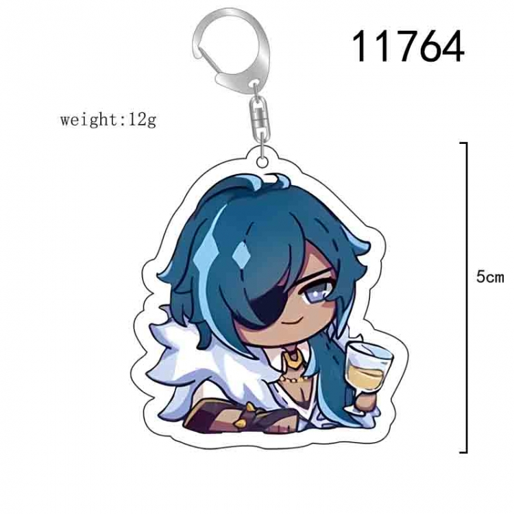 Genshin Impact Anime acrylic Key Chain  price for 5 pcs 11764