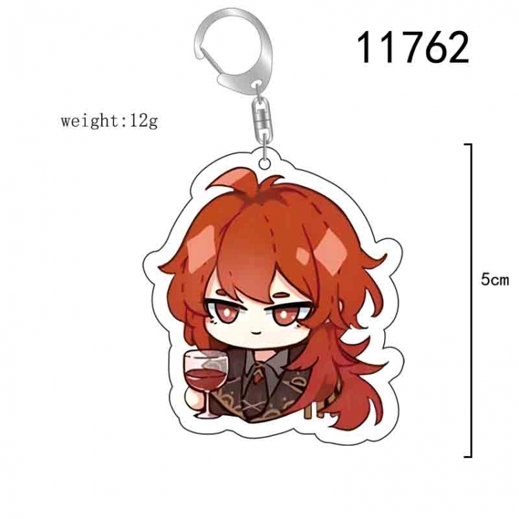 Genshin Impact Anime acrylic Key Chain  price for 5 pcs 11762