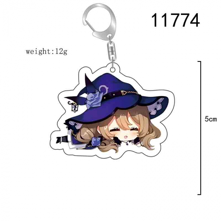 Genshin Impact Anime acrylic Key Chain  price for 5 pcs 11774