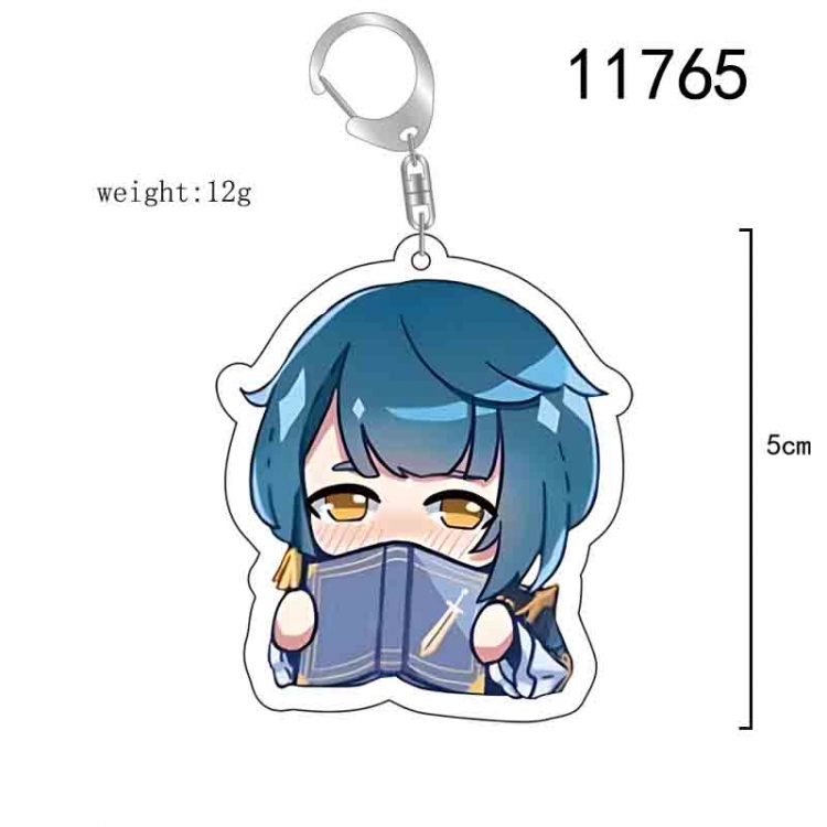 Genshin Impact Anime acrylic Key Chain  price for 5 pcs 11765