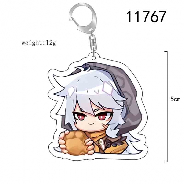 Genshin Impact Anime acrylic Key Chain  price for 5 pcs 11767