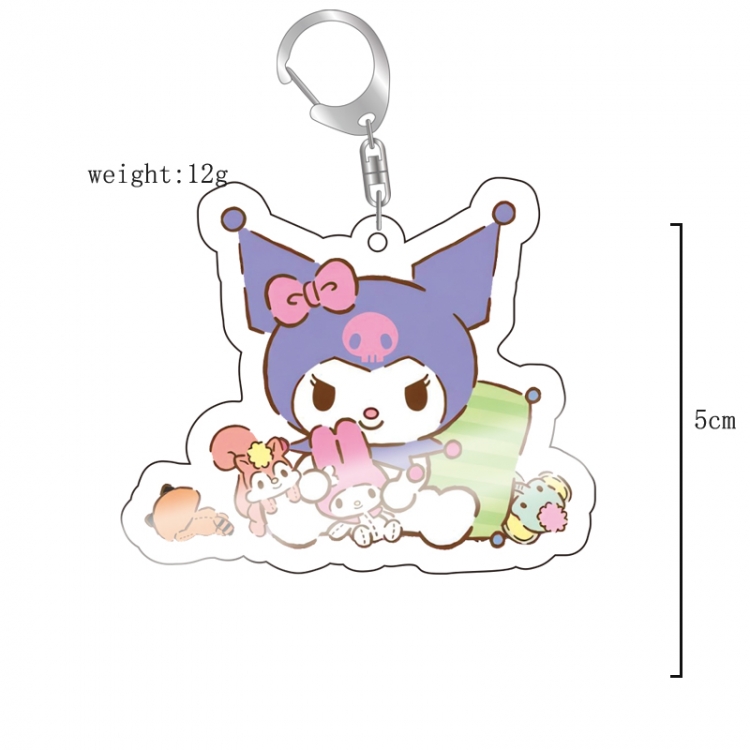 Sanrio Cartoon acrylic Key Chain  price for 5 pcs 11820