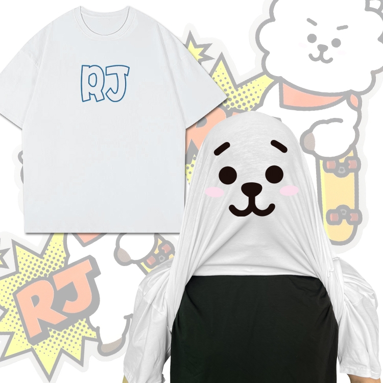 BTS RJ Movie star funny cotton creative round neck T-shirt  from M to 3XL