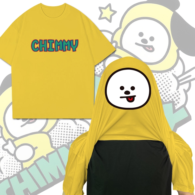 BTS CHIMMY  Movie star funny cotton creative round neck T-shirt  from M to 3XL