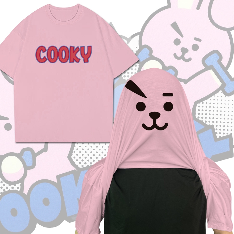 BTS COOKY Movie star funny cotton creative round neck T-shirt  from M to 3XL