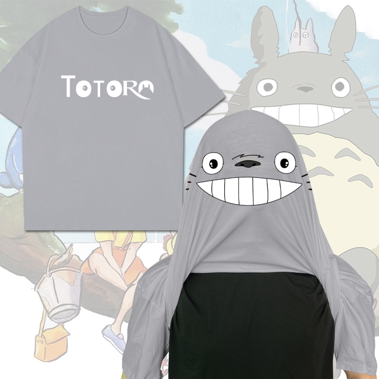 TOTORO Anime Funny Cotton Creative Crew Neck T-Shirt from M to 3XL