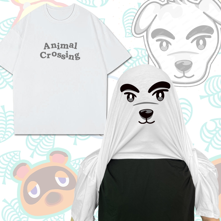 Animal Crossing Anime Funny Cotton Creative Crew Neck T-Shirt from M to 3XL