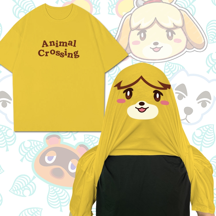 Animal Crossing Anime Funny Cotton Creative Crew Neck T-Shirt from M to 3XL