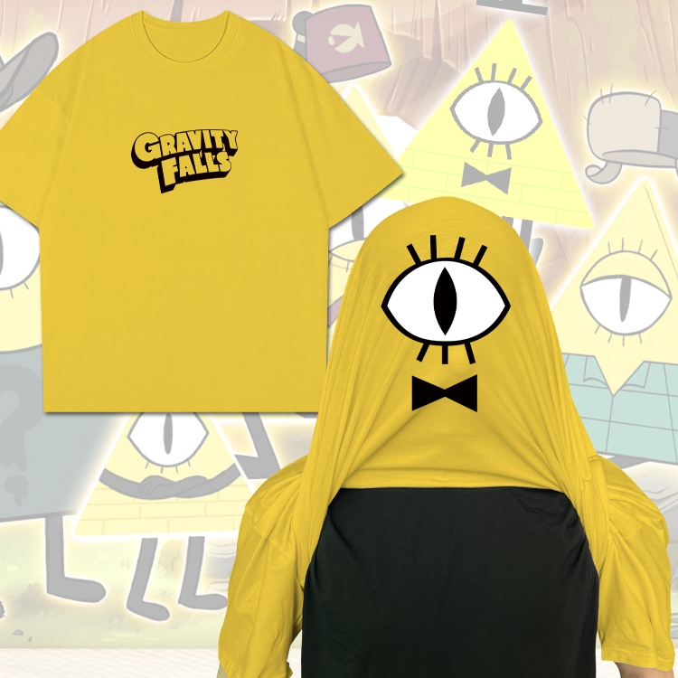 Gravity Falls Anime Funny Cotton Creative Crew Neck T-Shirt from M to 3XL