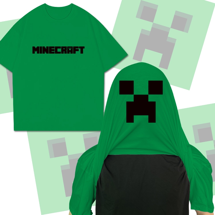 Minecraft Anime Funny Cotton Creative Crew Neck T-Shirt from M to 3XL