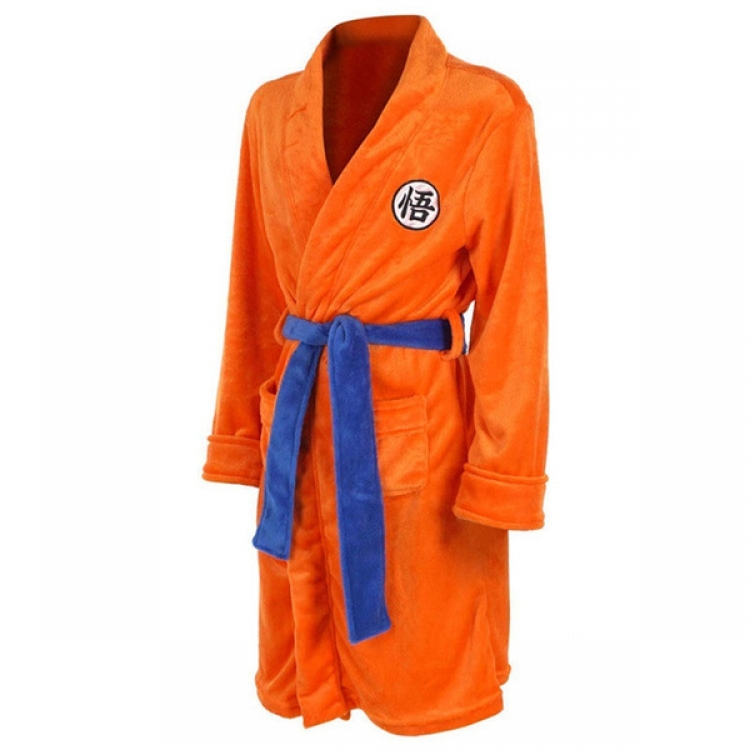 DRAGON BALL Long Embroidered Pajama Robe  from S to XL