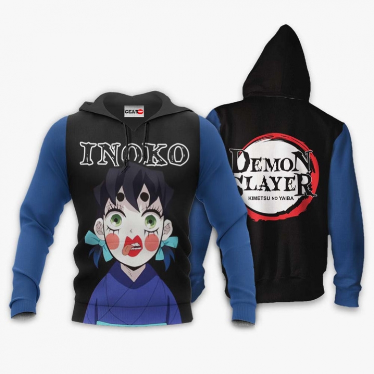  Demon Slayer Kimets Hooded jacket hip-hop no zipper sweater S-5XL three days in advance reservation 2 pieces