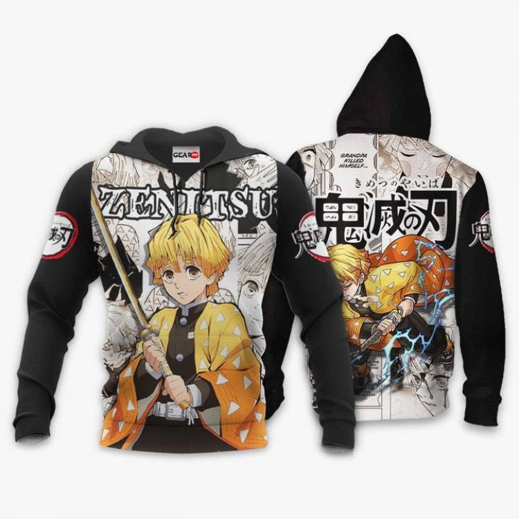  Demon Slayer Kimets Hooded jacket hip-hop no zipper sweater S-5XL three days in advance reservation 2 pieces