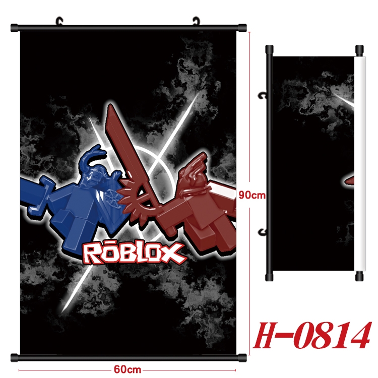 Robllox Anime Black Plastic Rod Canvas Painting 60X90CM  H-0814