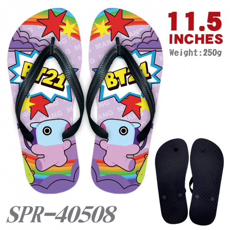BTS Thickened rubber flip-flops slipper average size