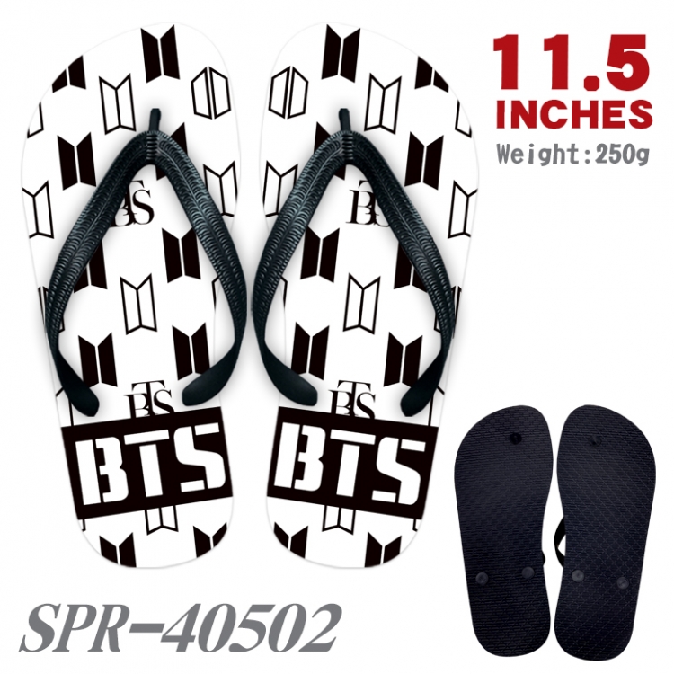 BTS Thickened rubber flip-flops slipper average size