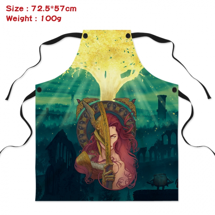 Eldon Ring Anime Creative Digital Printing Apron 72.5x57cm