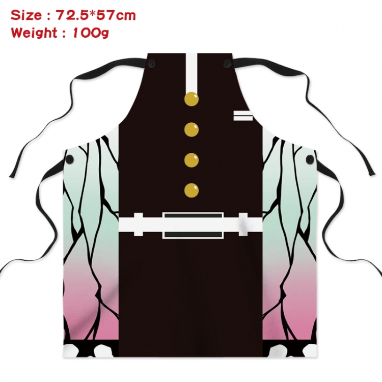 Demon Slayer Kimets Anime Creative Digital Printing Apron 72.5x57cm