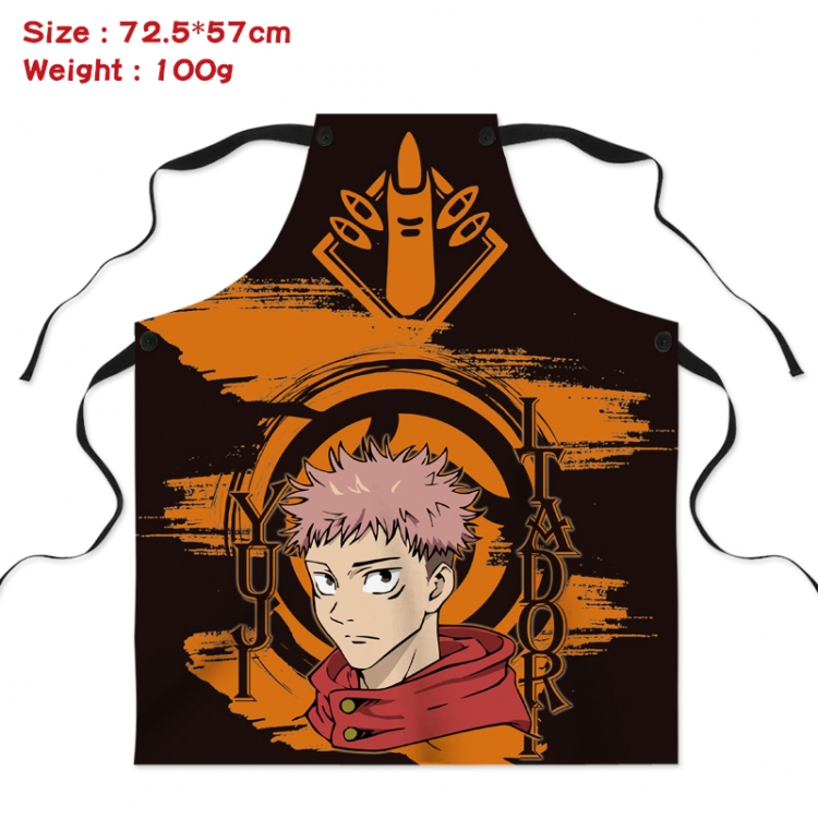 Jujutsu Kaisen Anime Creative Digital Printing Apron 72.5x57cm