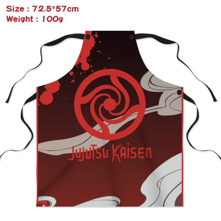 Jujutsu Kaisen Anime Creative Digital Printing Apron 72.5x57cm