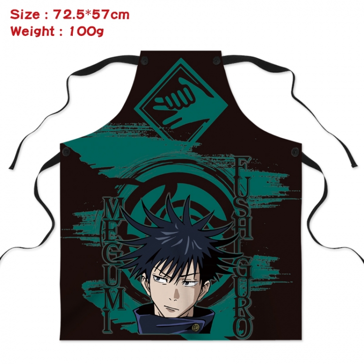 Jujutsu Kaisen Anime Creative Digital Printing Apron 72.5x57cm