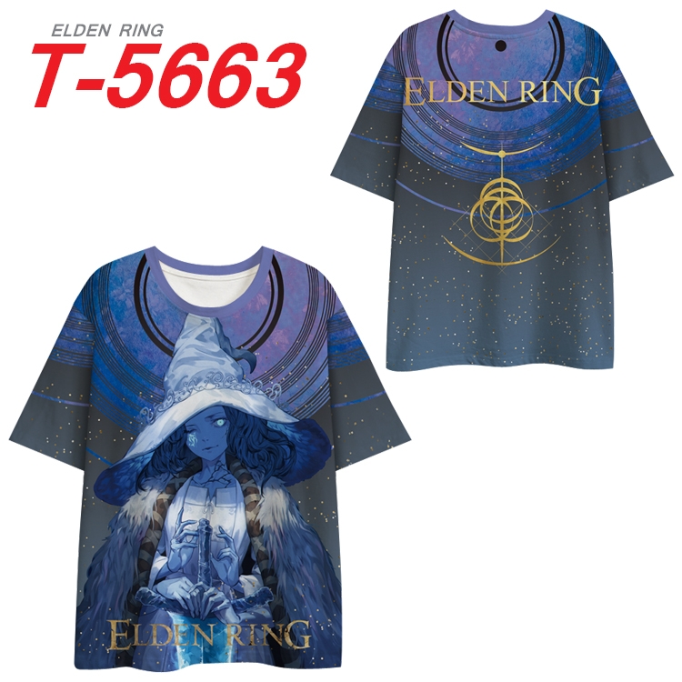 Eldon Ring Anime Peripheral Full Color Milk Silk Short Sleeve T-Shirt from S to 6XL T-5663