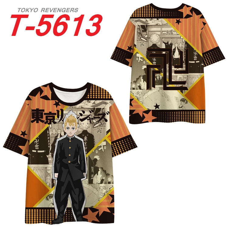 Tokyo Revengers Anime Peripheral Full Color Milk Silk Short Sleeve T-Shirt from S to 6XL T-5617