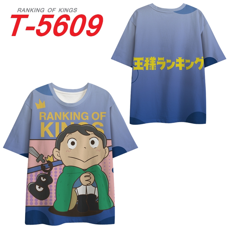 king ranking  Anime Peripheral Full Color Milk Silk Short Sleeve T-Shirt from S to 6XL T-5609