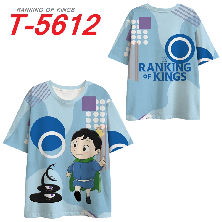 king ranking  Anime Peripheral Full Color Milk Silk Short Sleeve T-Shirt from S to 6XL T-5612