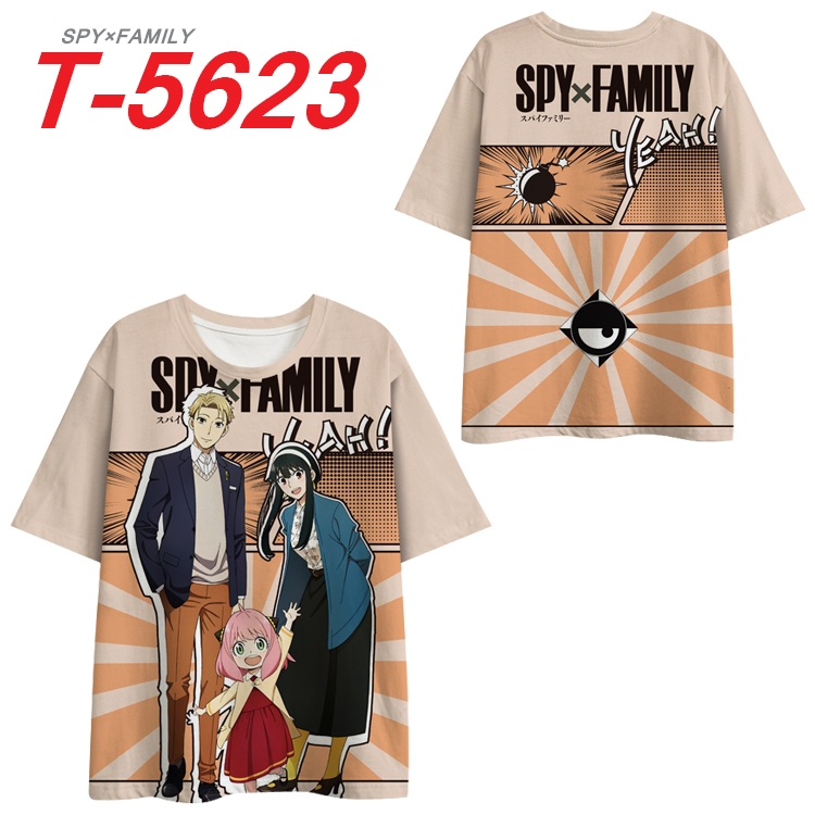 SPY×FAMILY  Anime Peripheral Full Color Milk Silk Short Sleeve T-Shirt from S to 6XL T-5623