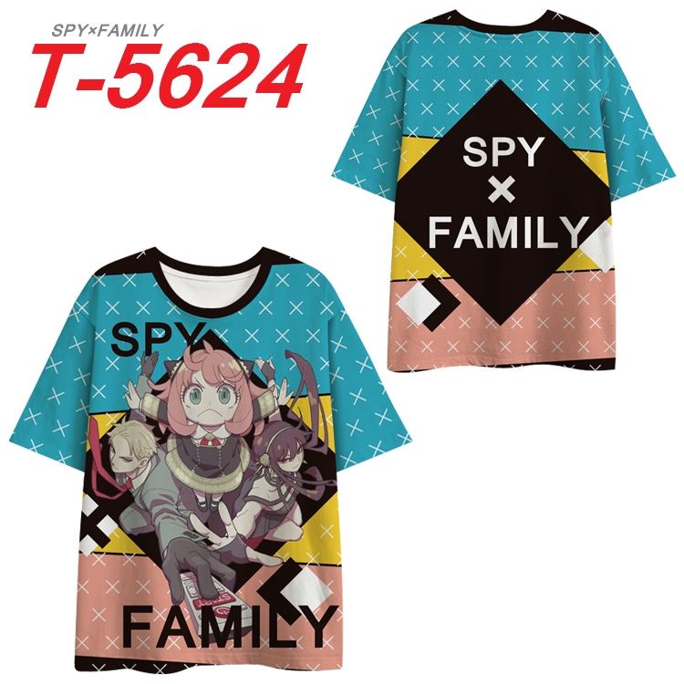 SPY×FAMILY  Anime Peripheral Full Color Milk Silk Short Sleeve T-Shirt from S to 6XL T-5624
