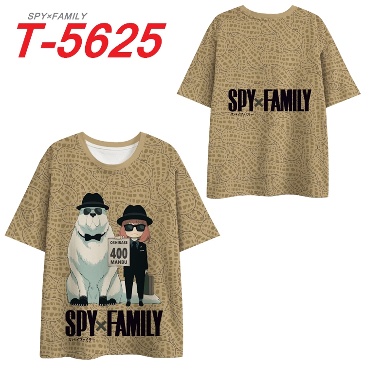 SPY×FAMILY  Anime Peripheral Full Color Milk Silk Short Sleeve T-Shirt from S to 6XL  T-5625
