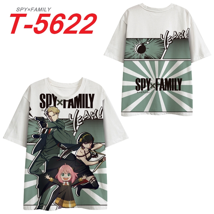 SPY×FAMILY  Anime Peripheral Full Color Milk Silk Short Sleeve T-Shirt from S to 6XL T-5622