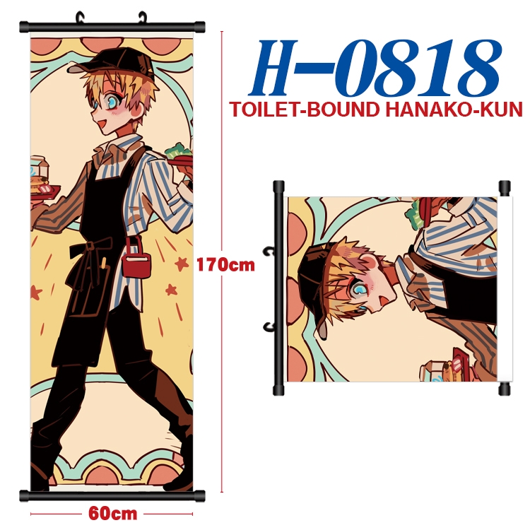 Toilet-Bound Hanako-kun  Black plastic rod cloth hanging canvas painting 60x170cm H-0818