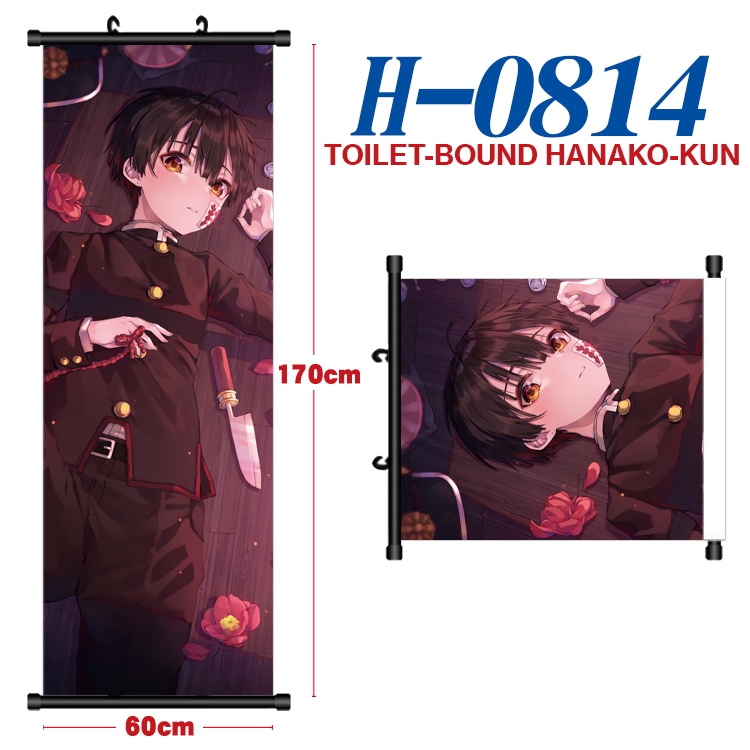 Toilet-Bound Hanako-kun  Black plastic rod cloth hanging canvas painting 60x170cm H-0814