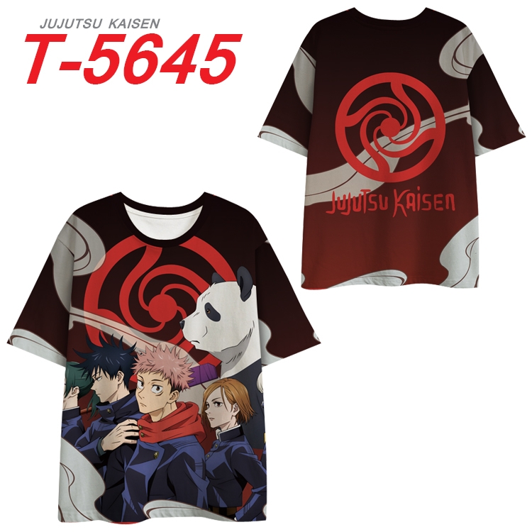 Jujutsu Kaisen  Anime Peripheral Full Color Milk Silk Short Sleeve T-Shirt from S to 6XL T-5645