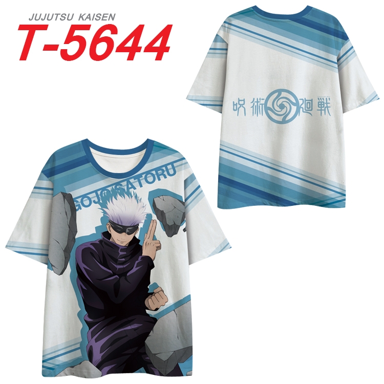 Jujutsu Kaisen  Anime Peripheral Full Color Milk Silk Short Sleeve T-Shirt from S to 6XL  T-5644